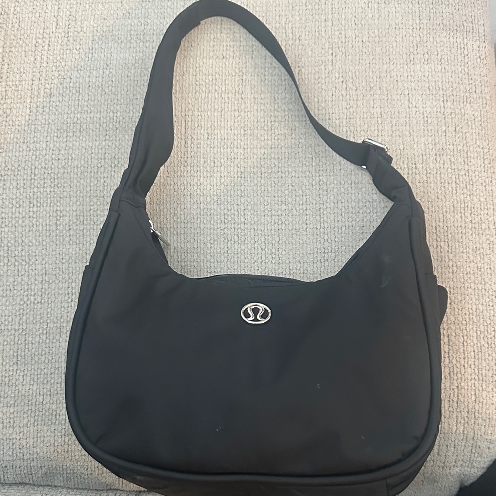 lululemon athletica Classic Black Shoulder Bag